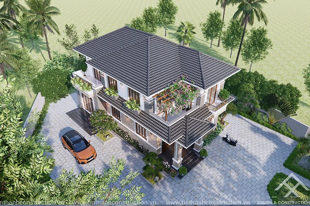 Hình ảnh mẫu nhà đẹp: BIỆT THỰ SÂN VƯỜN – TP. TUY HOÀ